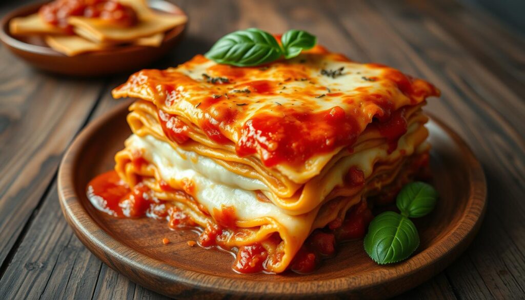 cheesy lasagna