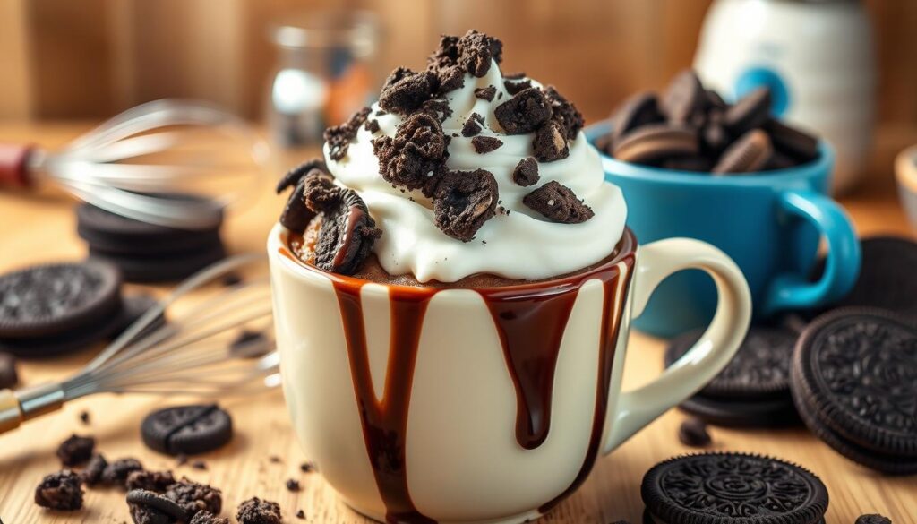 how to make oreo mug cake