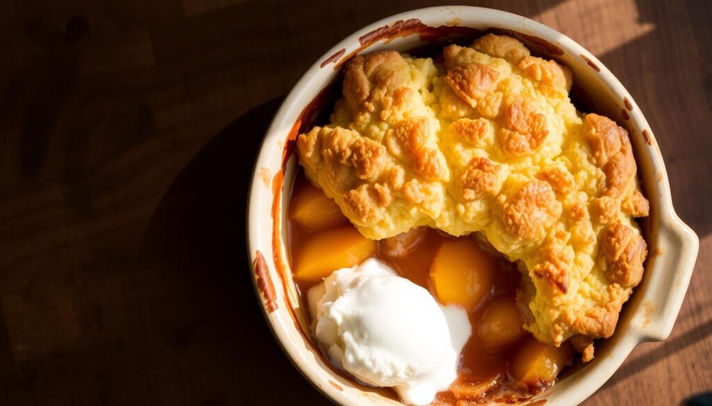 peach cobbler