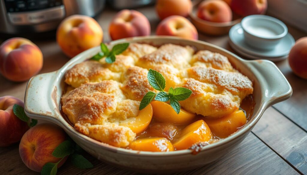 peach cobbler with cake mix