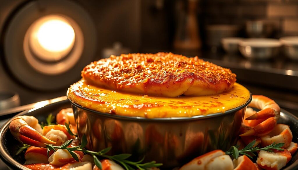 baking crab brulee