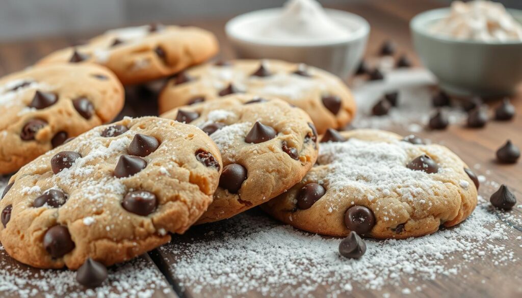 powdered sugar in chocolate chip cookies